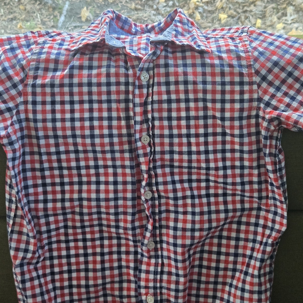 Carter's Red and Blue Checkered Button Down Shirt